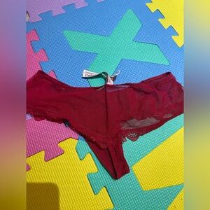 Victoria's Secret Red Lace Panties